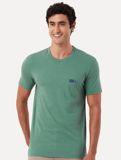 Camiseta Original Penguin Masculina Slim Rubber Logo Verde