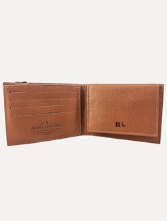 Carteira Reserva Masculina Couro Columbia Caramelo