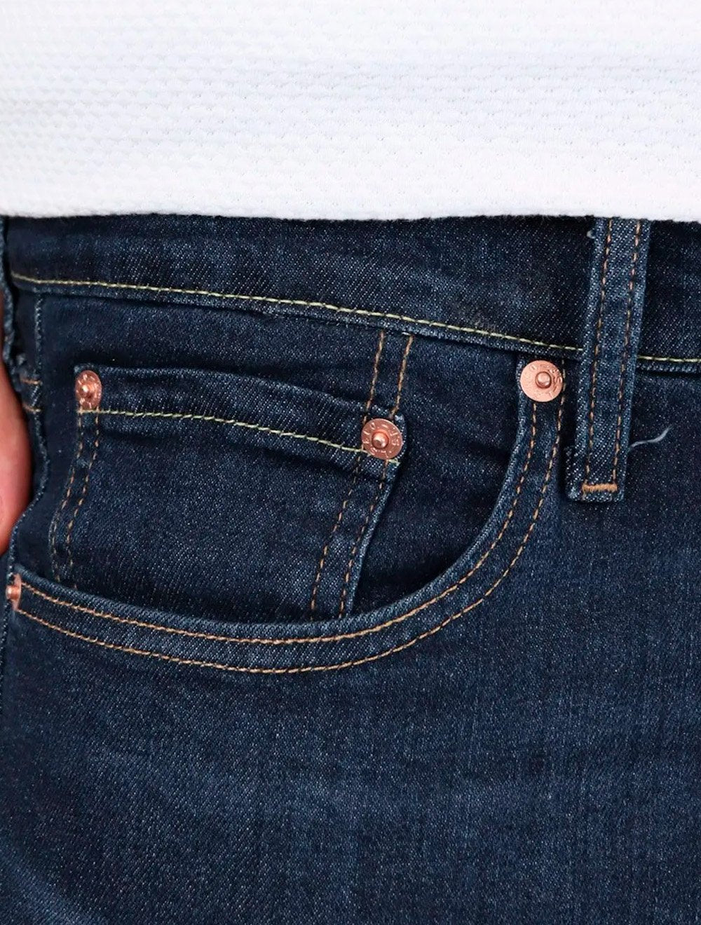 Calça Levis Jeans Masculina 512 Slim Taper Stretch Azul Marinho