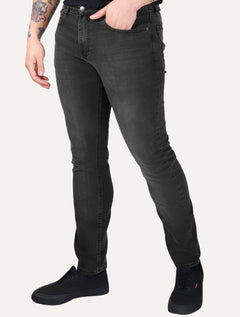 Calça Tommy Jeans Masculina Slim Scanton Stoned Preta
