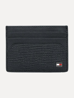 Carteira Tommy Hilfiger Porta Cartão Couro CC The Translucent Flag Azul Marinho