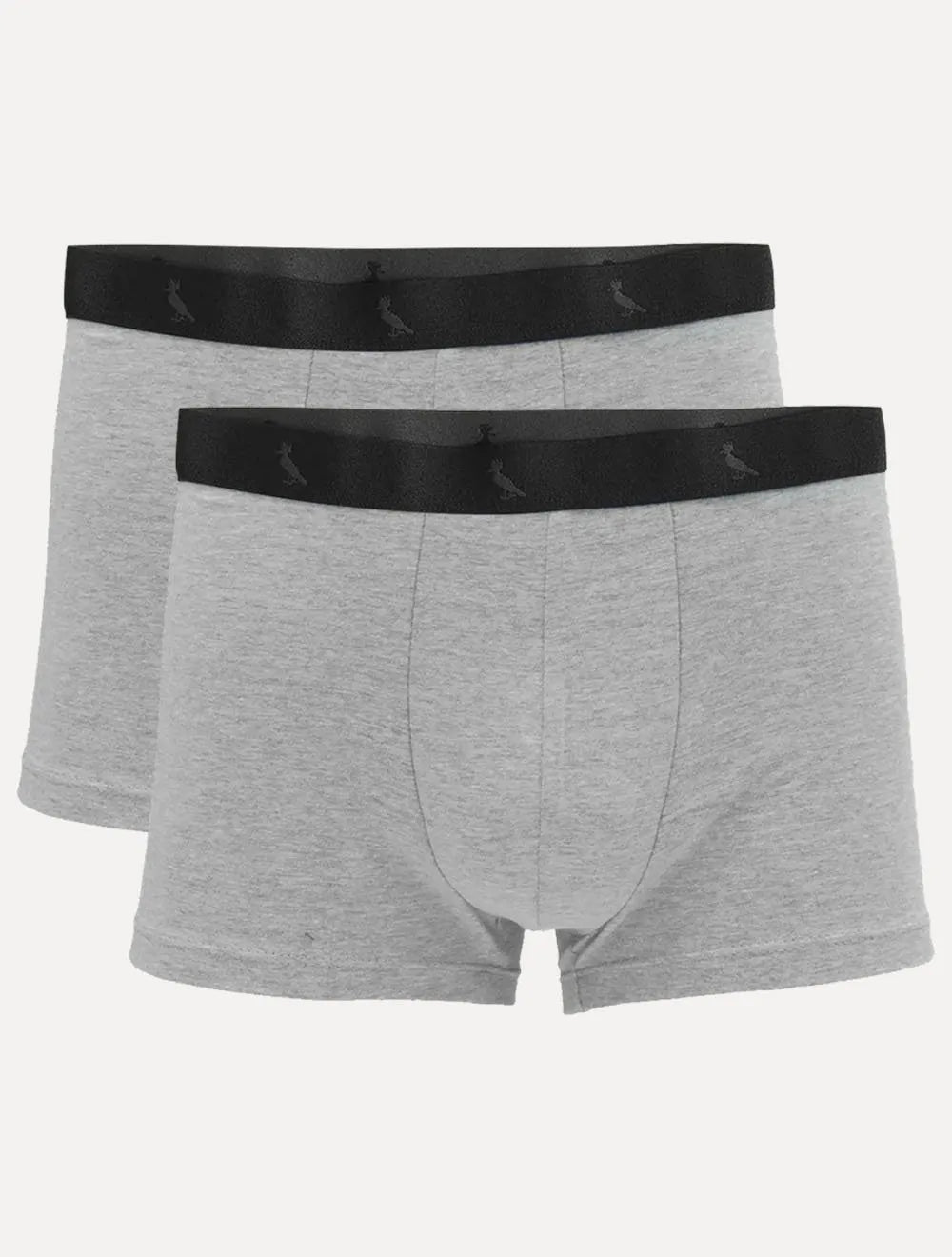 Cueca Reserva Masculina Boxer Grey Woodpecker Cotton Cinza Mescla Pack 2UN