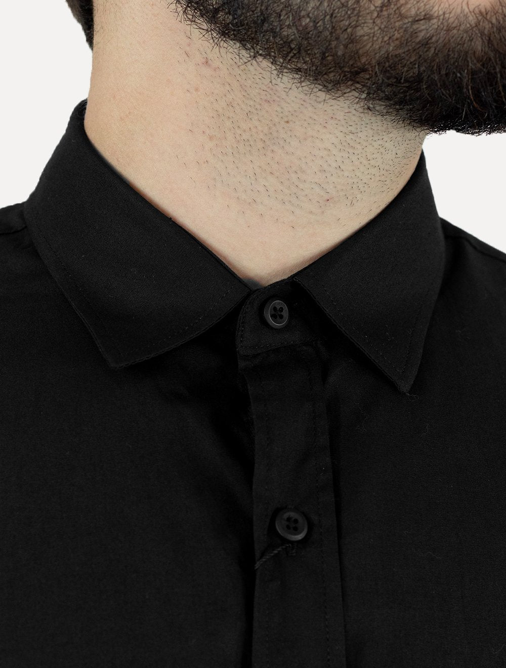 Camisa Calvin Klein Jeans Masculina Regular Plain Dark Logo Preta