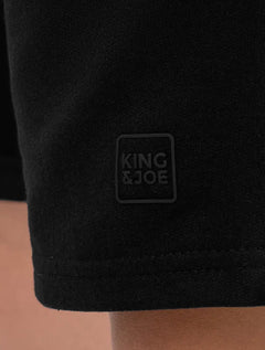 Bermuda King & Joe Masculina Moletom Comfort Logo Rubber Preta