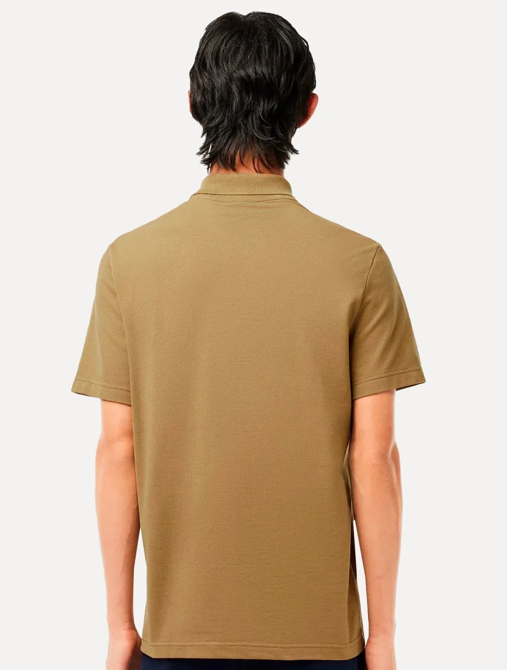 Polo Lacoste Masculina Regular Classic Stretch Marrom