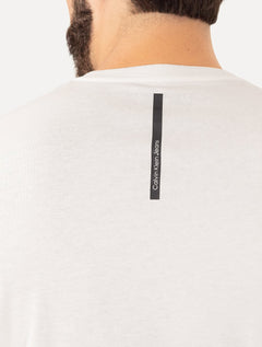 Camiseta Calvin Klein Jeans Masculina Re Issue Logo Frontal Branca