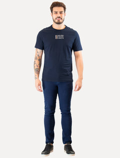 Camiseta Calvin Klein Masculina Sustainable Coordinates Azul Marinho