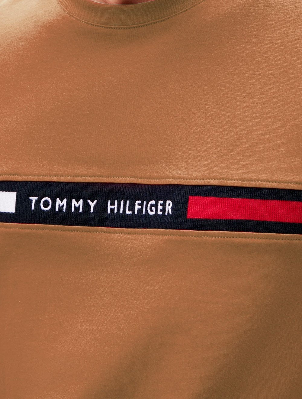 Camiseta Tommy Hilfiger Masculina Chest Insert Logo Marrom