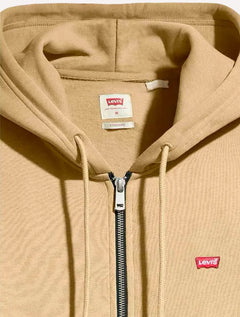 Moletom Levis Masculino Full Zip Hoodie Icon Cáqui