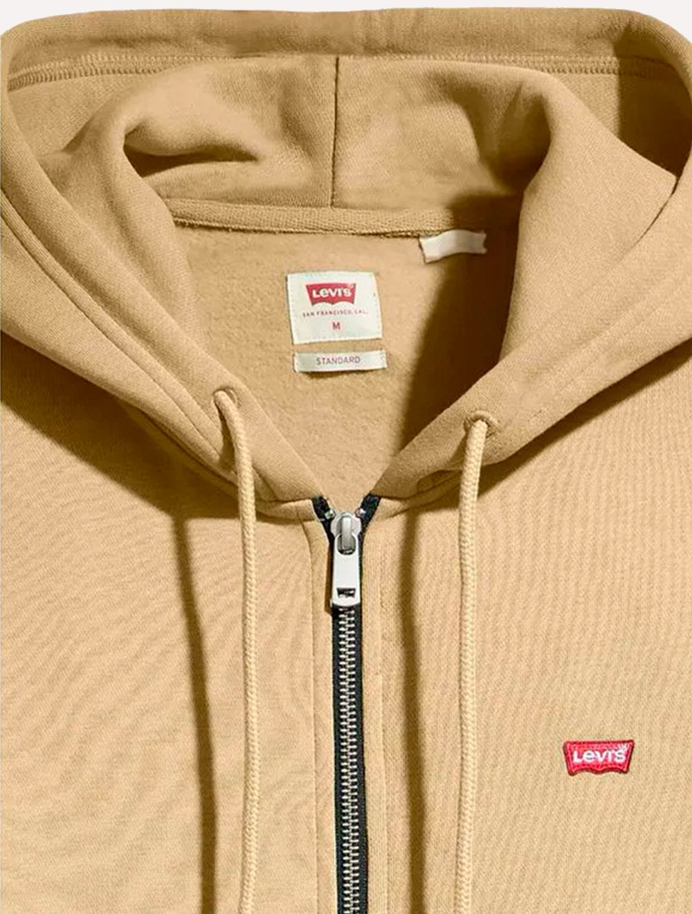 Moletom Levis Masculino Full Zip Hoodie Icon Cáqui