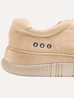 Tênis Osklen Masculino Couro Hybrid Laces Nobuck Monochromatic Cáqui