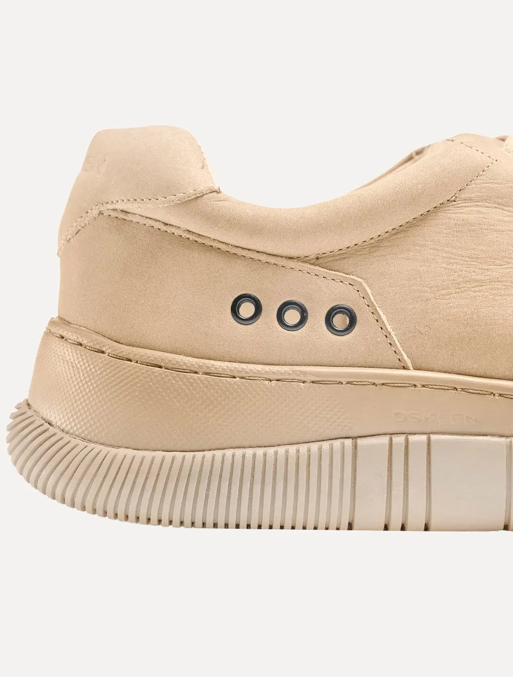 Tênis Osklen Masculino Couro Hybrid Laces Nobuck Monochromatic Cáqui