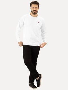 Blusa Levis Masculina Manga Longa Original Housemark Branca