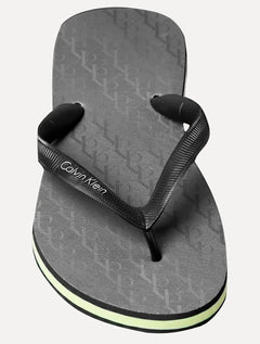 Chinelo Calvin Klein Swimwear CK Monogram Preto