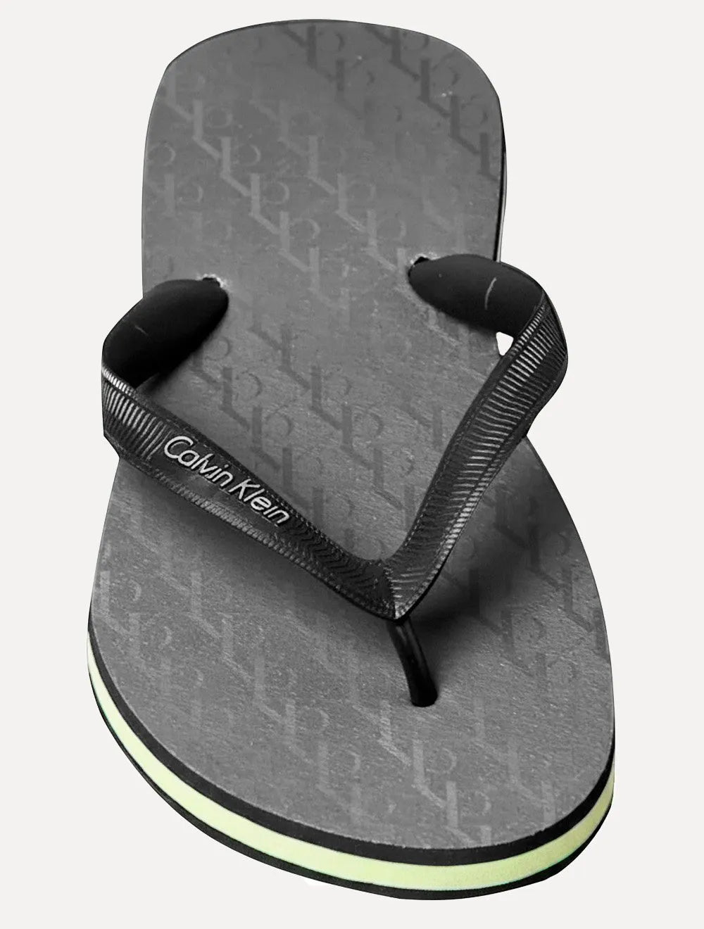 Chinelo Calvin Klein Swimwear CK Monogram Preto