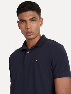 Polo Aramis Masculina Basic Piquet Azul Marinho