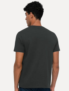 Camiseta Calvin Klein Jeans Masculina New Logo Re Issue Chumbo