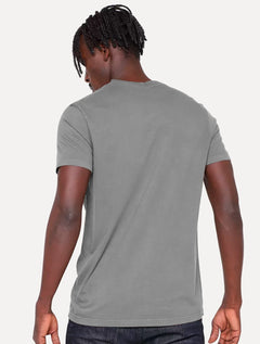 Camiseta Ellus Masculina Maxi Logo Classic Brush Cinza Médio