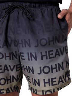 Short John John D'Água Masculino Reto Escape Route Preto