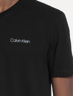 Camiseta Calvin Klein Swimwear Masculina C-Neck Logo Preta