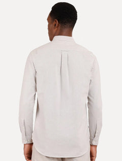 Camisa Aramis Masculina Slim Oxford Button Down Caqui Claro