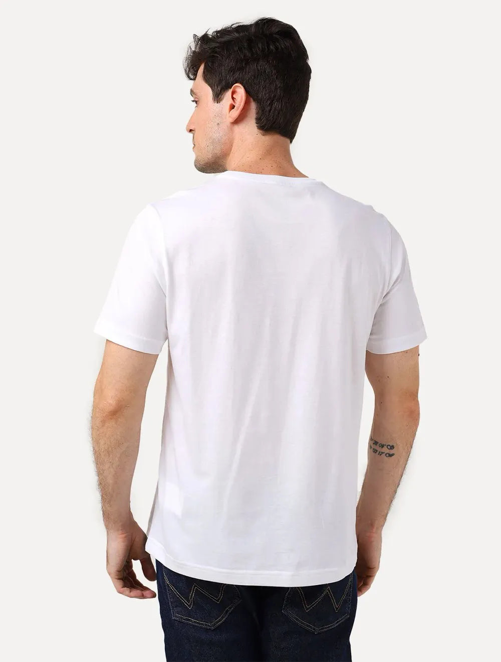 Camiseta Dudalina Masculina Regular Essential Icon Branca