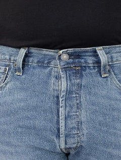 Calça Levis Jeans Masculina 501 Original Stretch Mid Rise Clara