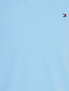 Polo Tommy Hilfiger Masculina Regular Piquet 1985 Azul Claro
