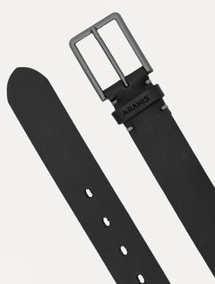 Cinto Aramis Masculino Basico Couro Simples Preto