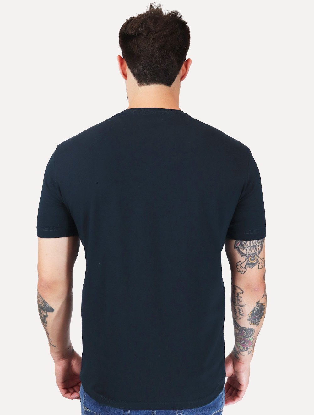Camiseta King & Joe Masculina Cotton Premium Flex Azul Marinho