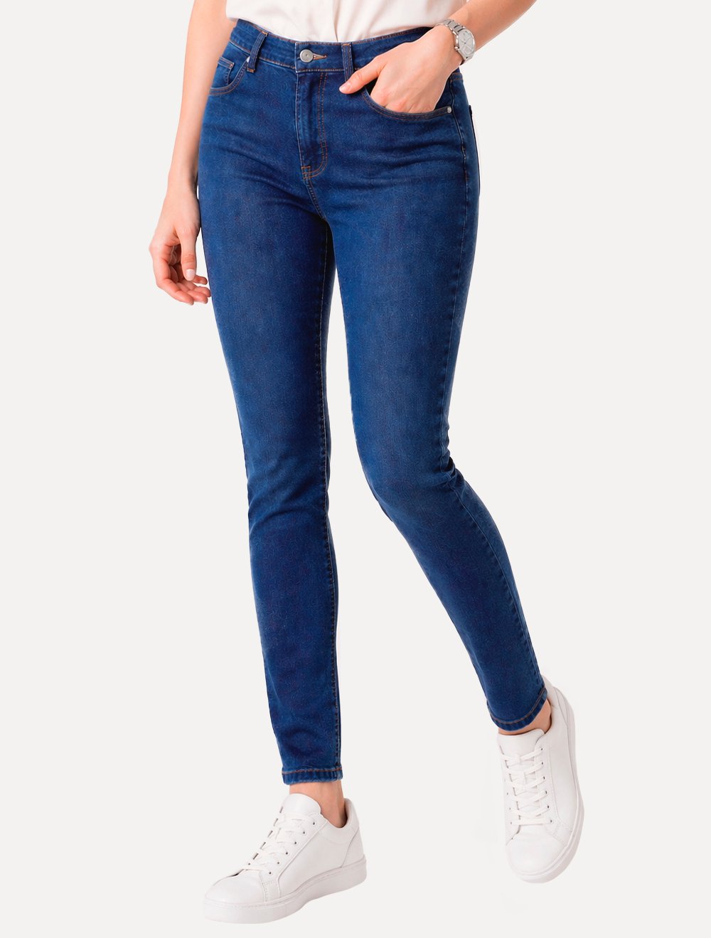 Calça Levis Jeans Feminina 721 Skinny High Rise Azul Marinho
