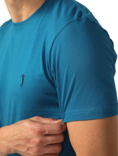 Camiseta Aleatory Masculina Navy Icon Celestial Azul Índigo