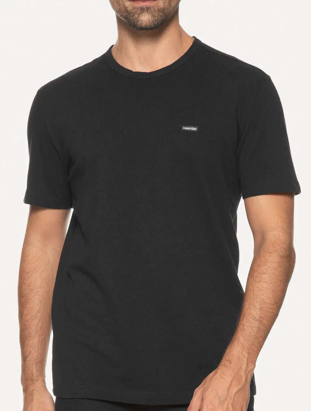 Camiseta Calvin Klein Masculina Piquet Sustainable Cotton Preta