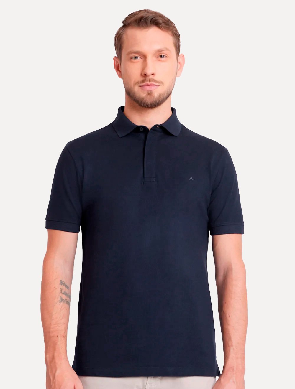 Polo Aramis Masculina Piquet Colorfix Navy Azul Marinho