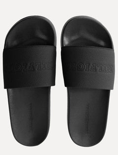 Chinelo Tommy Hilfiger Tumble Pool Slide Preto