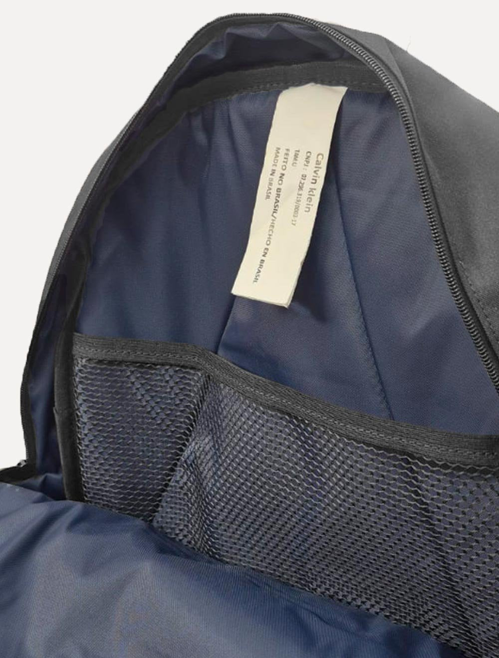 Mochila Calvin Klein Institutional Logo Poliéster Preta