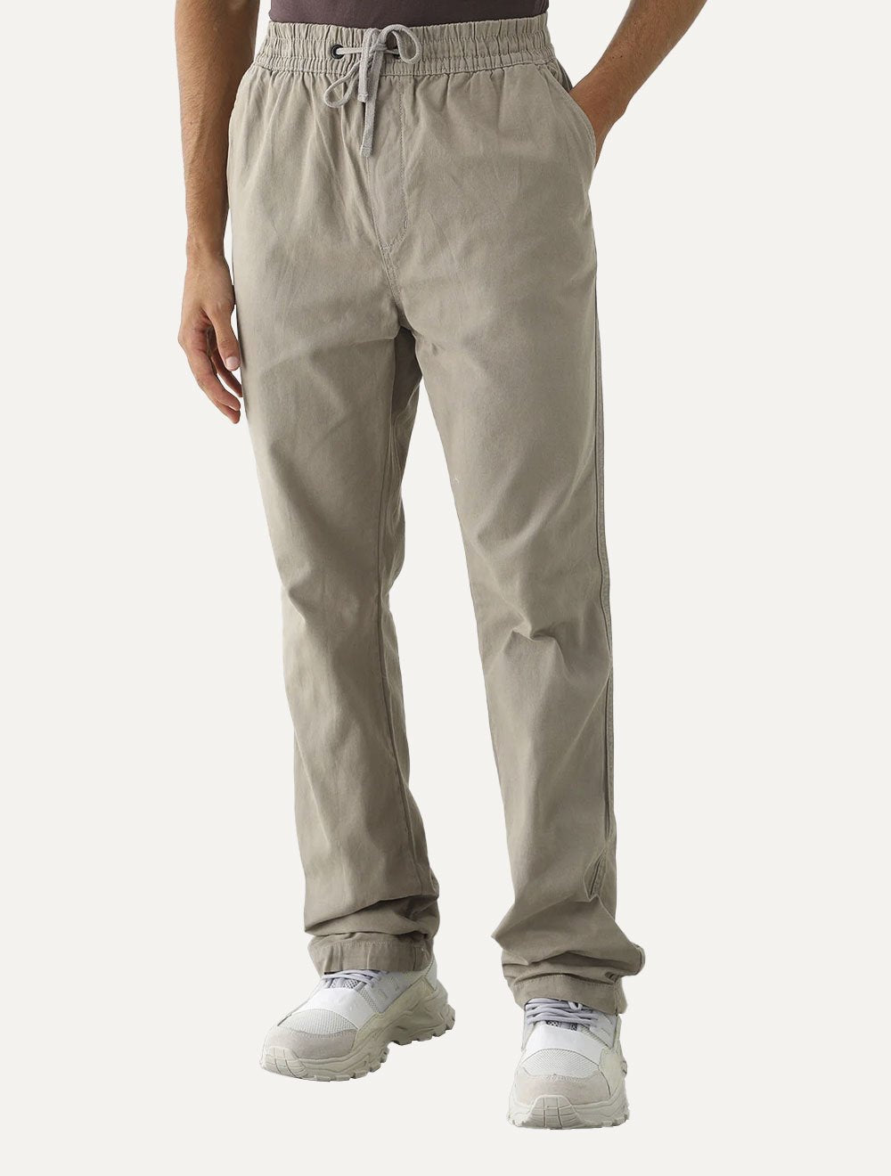 Calça John John Sarja Masculina Slim Cannon Cáqui