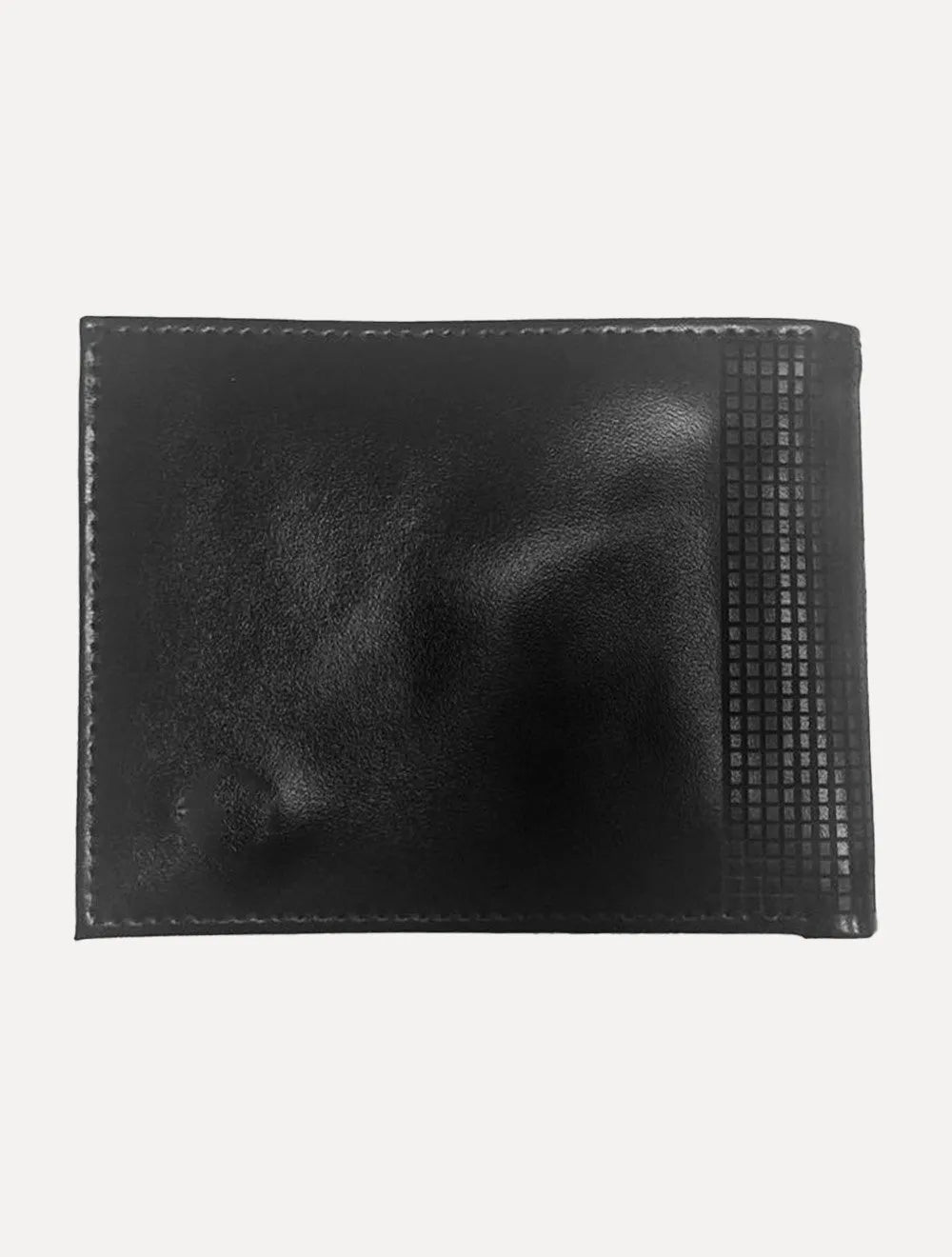 Carteira Aramis Masculina Couro Horizontal Grid Preto