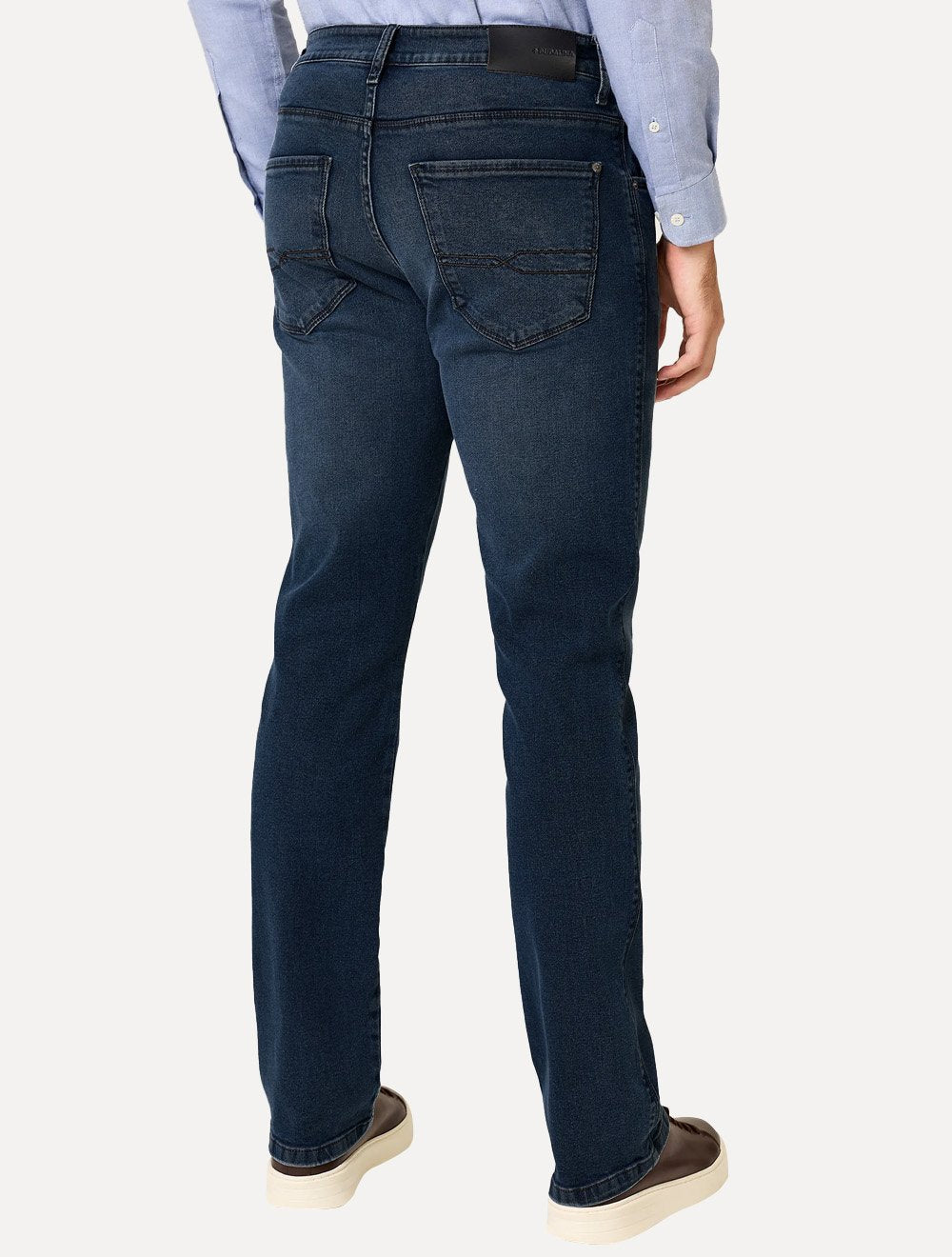 Calça Dudalina Jeans Masculina Right Vintage Azul Médio