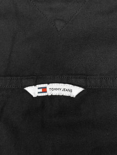 Camisa Tommy Jeans Masculina Regular Essential Solid Pocket Preta