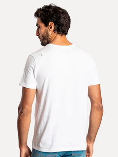 Camiseta Sergio K Masculina Back To Basics Pima White Logo Branca