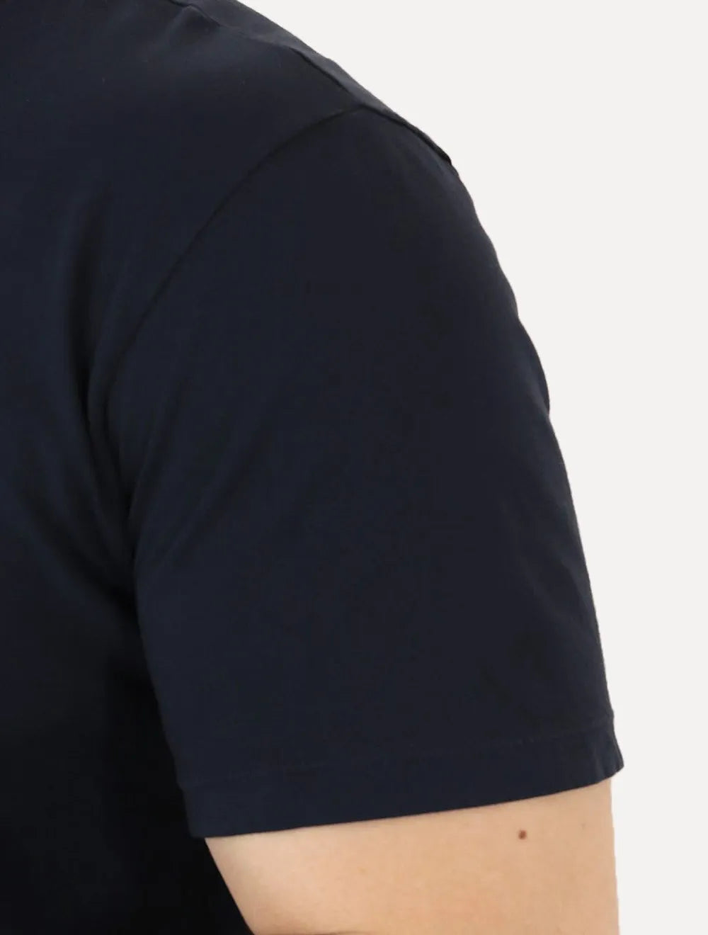Camiseta Tommy Jeans Masculina Slim Linear Chest Azul Marinho