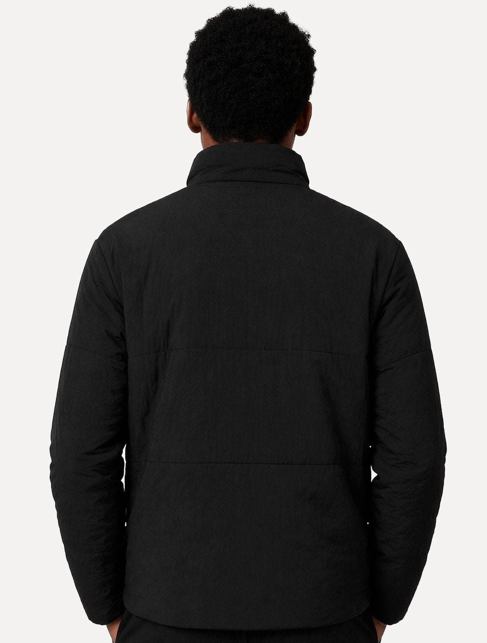 Jaqueta Ellus Masculina Nylon Puffer Wrinkle Preta