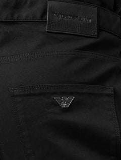 Calça Jeans Empório Armani Masculina J06 Slim Fit 5 Pockets Preta
