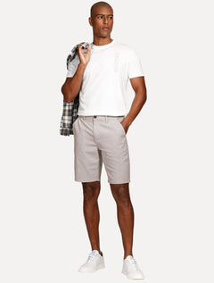 Bermuda Aramis Masculina Alfaiataria Textura Marrom Mescla