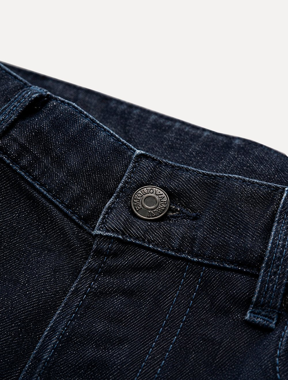 Calça Jeans Empório Armani Masculina J06 Slim Fit Low Waist Azul Escuro