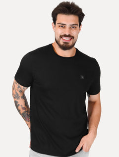 Camiseta Calvin Klein Jeans Masculina CK Embroidery Patch Preta
