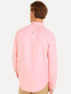 Camisa Tommy Jeans Masculina Regular Entry Oxford Rosa