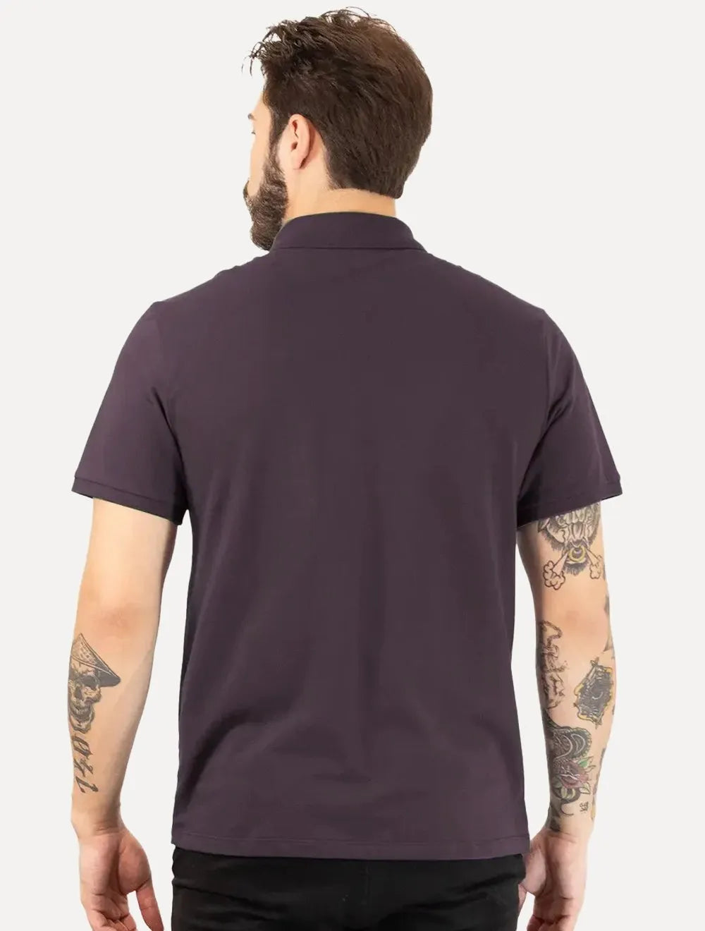 Polo Ellus Masculina Piquet Classic Easa Roxo