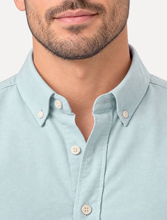 Camisa Levis Masculina Relaxed Oxford Authentic Button Up Azul Claro